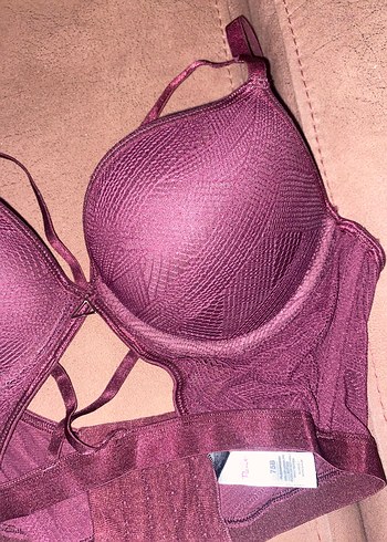 Mor büstiyer Tarz Midi Sütyen takımı - Görsel 4