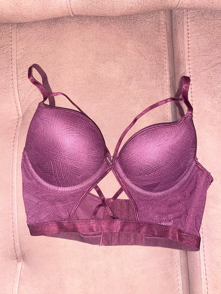 Mor büstiyer Tarz Midi Sütyen takımı - Görsel 2