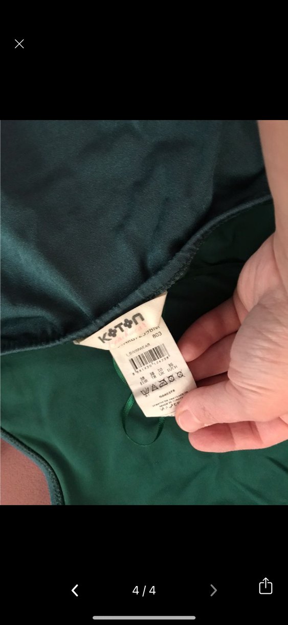 İnce Askılı Yeşil Kadın Mayokinş - Görsel 4