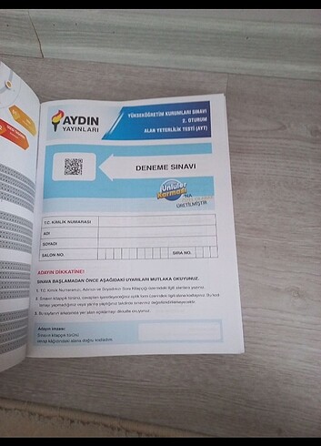 Ayt 10 lu karışık deneme Ünlüler karması
