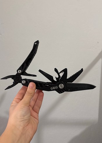 Siyah Çok Fonksiyonlu Katlanabilir Bıçak - Görsel 7