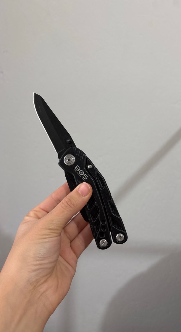 Siyah Çok Fonksiyonlu Katlanabilir Bıçak - Görsel 4