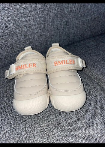 Beyaz Erkek Bebek İlk Adım Ayakkabısı Velcro - Görsel 3