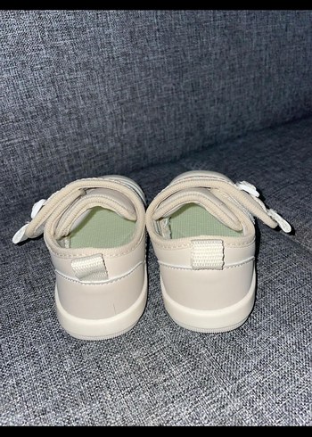 Beyaz Erkek Bebek İlk Adım Ayakkabısı Velcro - Görsel 4