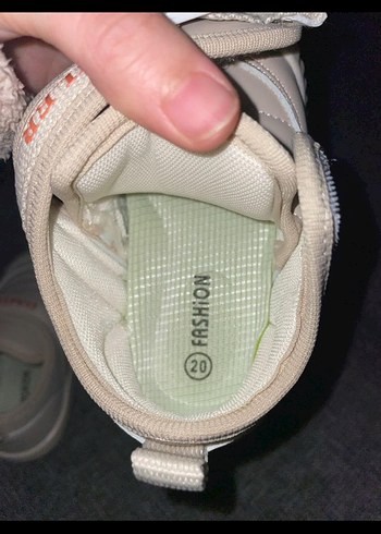 Beyaz Erkek Bebek İlk Adım Ayakkabısı Velcro - Görsel 6