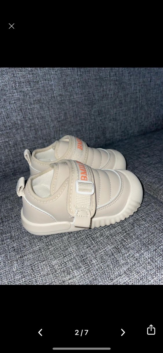 Beyaz Erkek Bebek İlk Adım Ayakkabısı Velcro - Görsel 2