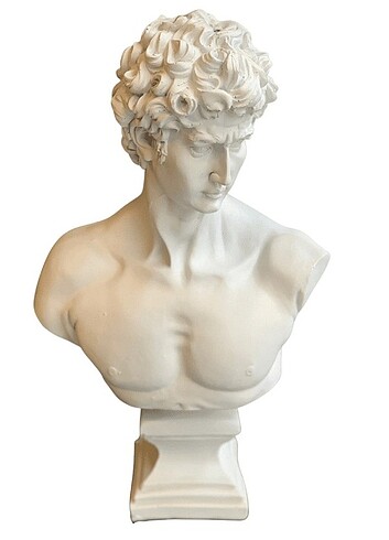 BEYAZ BÜYÜK BOY DAVUT BİBLO 14X25X43 cm