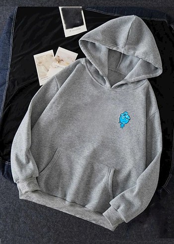m Beden Ateş ve Su 2li Çift Kapüşonlu Sweatshirt