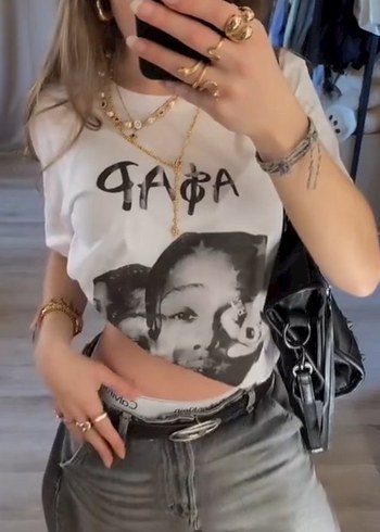 s Beden Asap Rocky Baskılı Oversize T-shirt