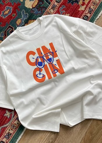 CIN CIN Baskılı Oversize T-shirt