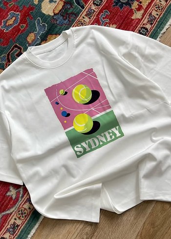 SYDNEY Baskılı Oversize Tshirt