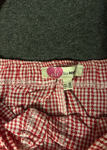 Koton Pembe Mini Pötikare Düğmeli Kadın Elbise