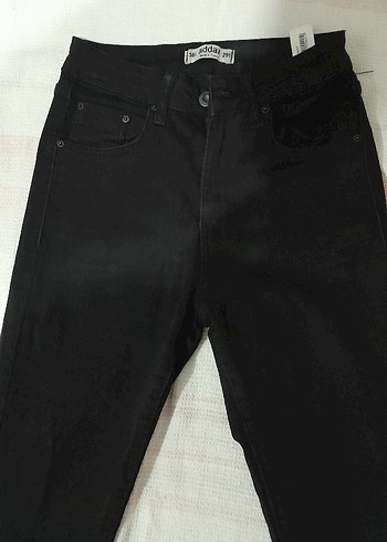 Addax Siyah Kadın Denim Regular Fit Pantolon