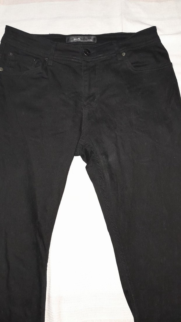 Siyah Erkek Kot Pantolon - Görsel 2