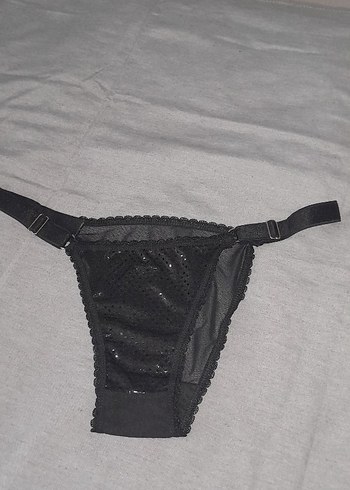 diğer Beden Siyah Parlak Gotik Sütyen ve Külot Takımı
