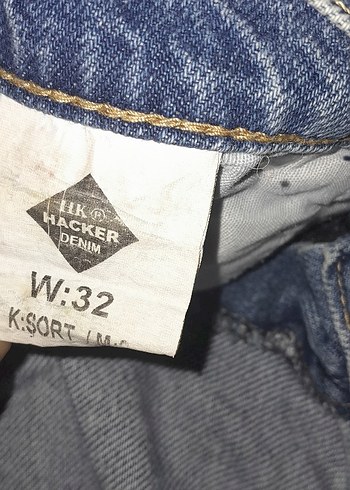 32 Beden mavi Renk Kadın Mavi Kot Mini Şort