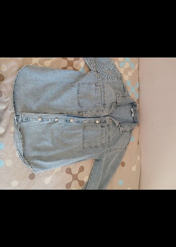Düğmeli Kadın Denim Ceket