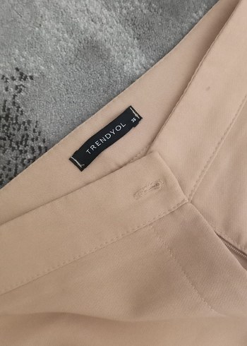 Trendyol & Milla Kadın Bej Kumaş Pantolon Uzun Kesim