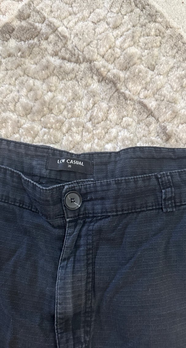 Siyah Kemerli Erkek Kargo Şort - Görsel 2