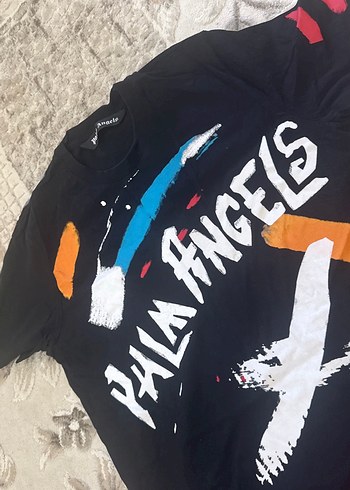 Palm Angels Baskılı Erkek Tişört Siyah - Görsel 3