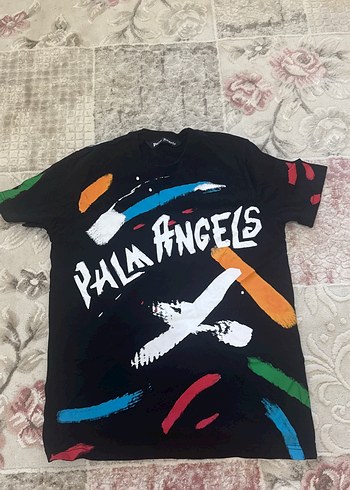 Palm Angels Baskılı Erkek Tişört Siyah - Görsel 2