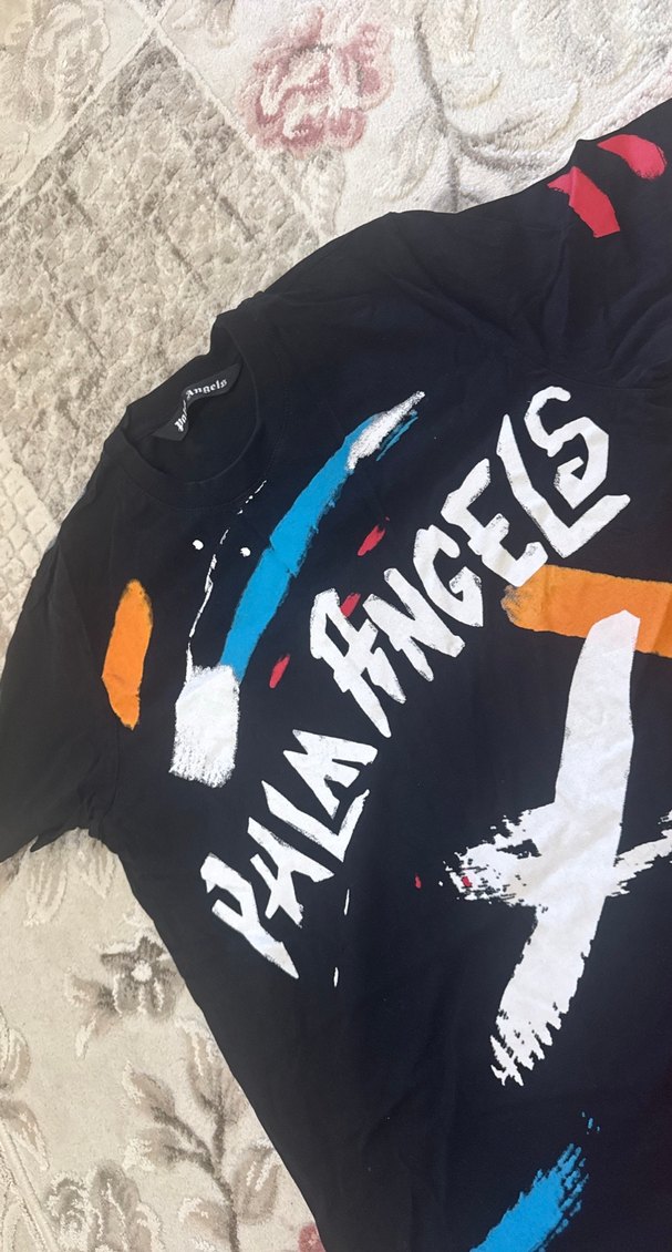 Palm Angels Baskılı Erkek Tişört Siyah - Görsel 3