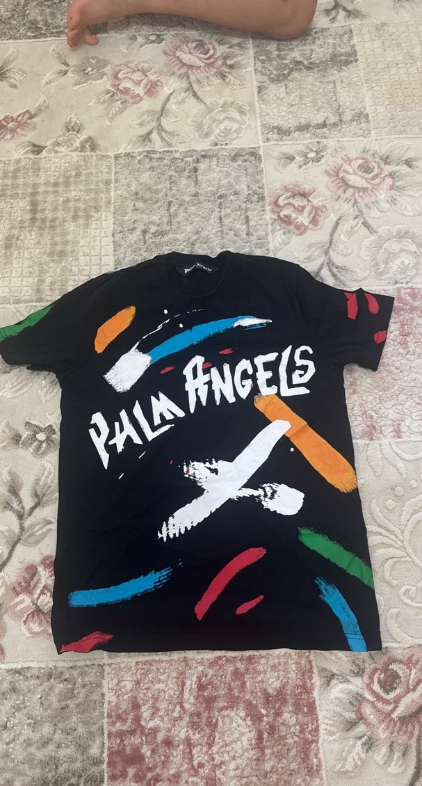 Palm Angels Baskılı Erkek Tişört Siyah - Görsel 2