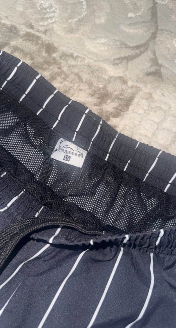 Nakışlı Lacivert Erkek Mini Deniz Şortu - Görsel 2