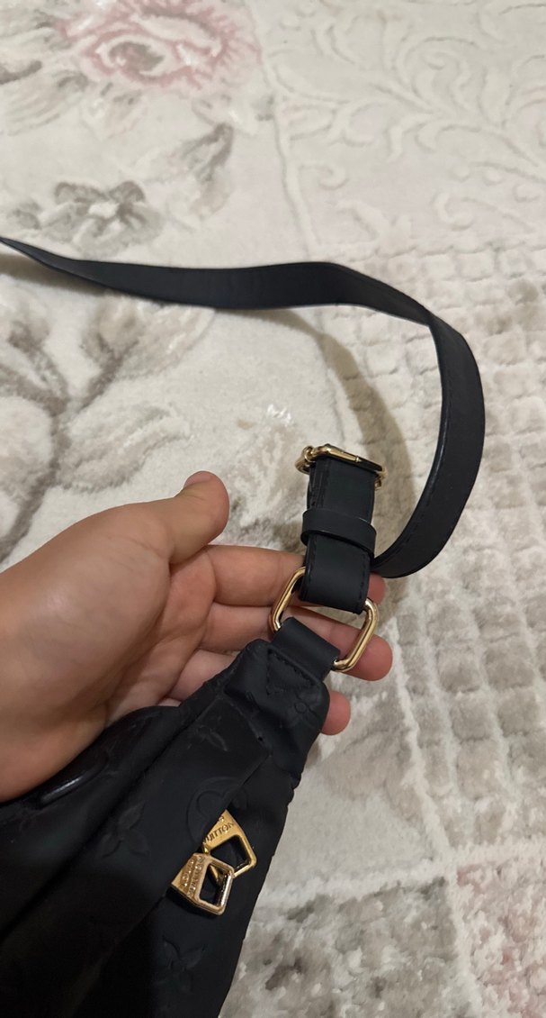 Siyah Deri Kadın Çapraz Askılı Çanta - Görsel 5