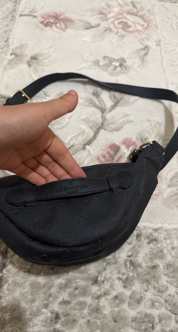 Siyah Deri Kadın Çapraz Askılı Çanta - Görsel 4