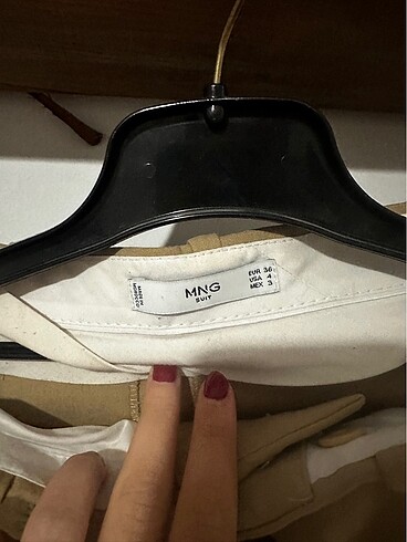 36 Beden camel Renk Mango Suit Yüksek Bel Kumaş Pantalon