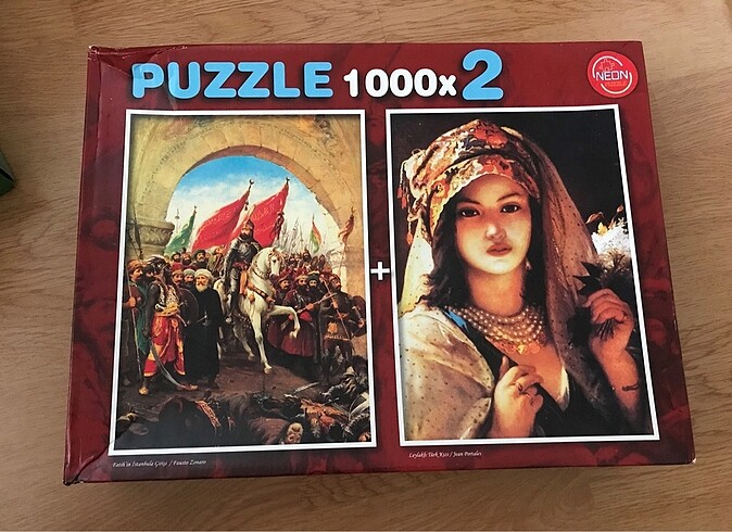 2 Adet 1000 Parçalı Puzzle