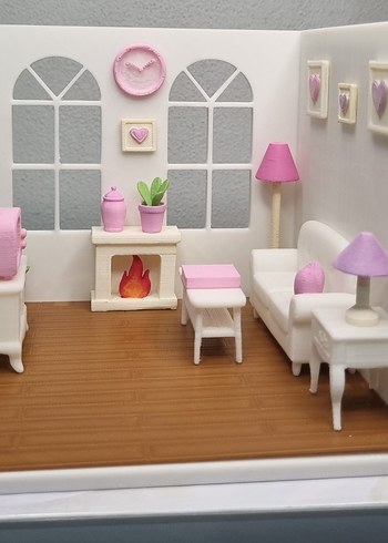 Mini Barbie Oturma Odası Seti - Görsel 2