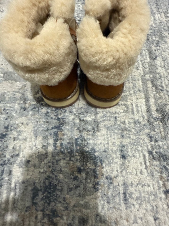 Çocuk Kahverengi Kürklü Bot - Görsel 2