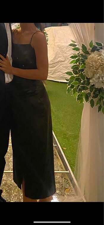xs Beden Zara Saten Elbise