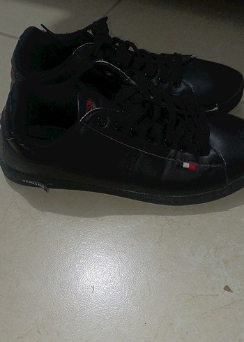 Siyah Bağcıklı Stiletto Topuklu Kadın Spor Ayakkabı - Görsel 2