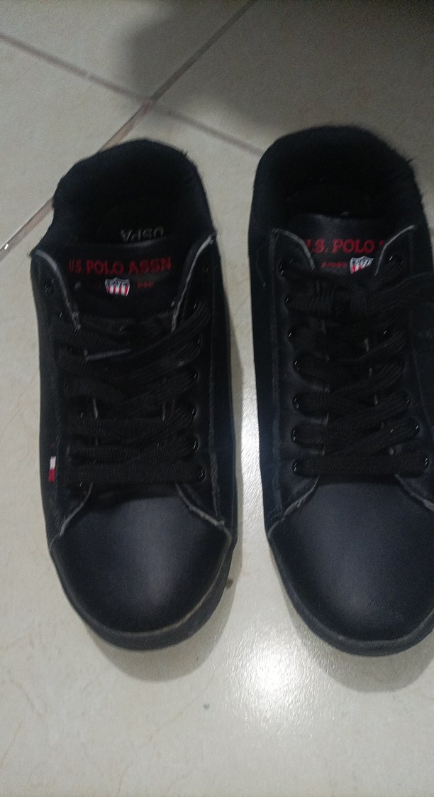 Siyah Bağcıklı Stiletto Topuklu Kadın Spor Ayakkabı - Görsel 5