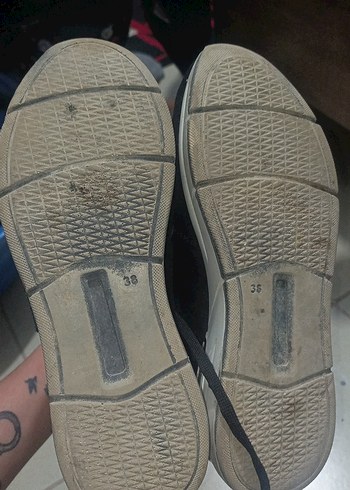 Siyah kadın Spor Ayakkabı Bağcığı - Görsel 3