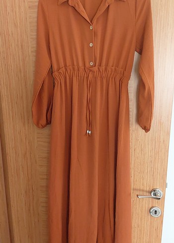 Bej Uzun Kollu Bohem ayrobın Elbise - Görsel 3