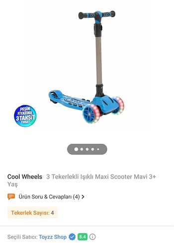 Mavi Çocuk Scooterı - Görsel 5