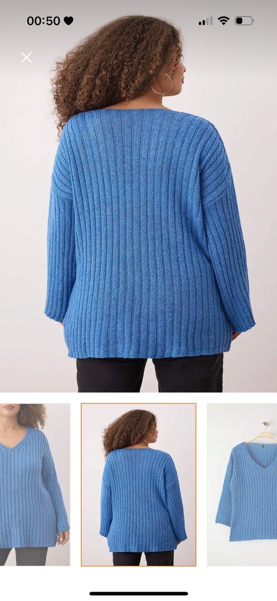 Gevşek Kesim Kadın Triko Kazak - Görsel 4