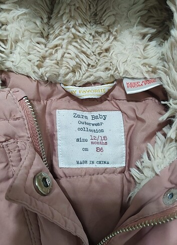 Zara kız bebek mont