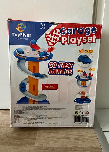 Renkli 3 Katlı Oyuncak Araba Otoparkı
