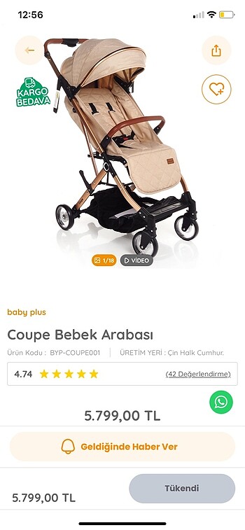 Kraft Bebek arabası