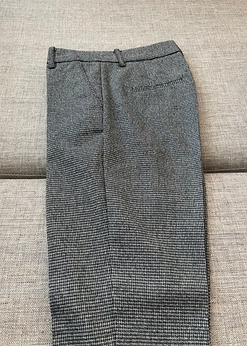 32 Beden gri Renk Gri Kumaş Kadın Pantolon