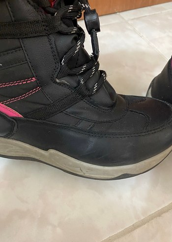 Kız Çocuk Pembe Siyah Punk Botlar - Görsel 11