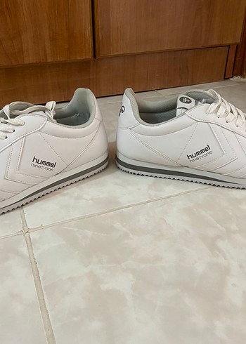 Beyaz Hummel Bağcıklı Spor Ayakkabı - Görsel 5