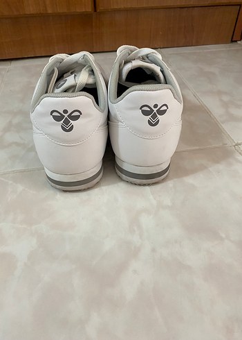 Beyaz Hummel Bağcıklı Spor Ayakkabı - Görsel 3