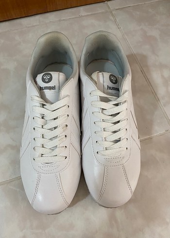 Beyaz Hummel Bağcıklı Spor Ayakkabı - Görsel 6