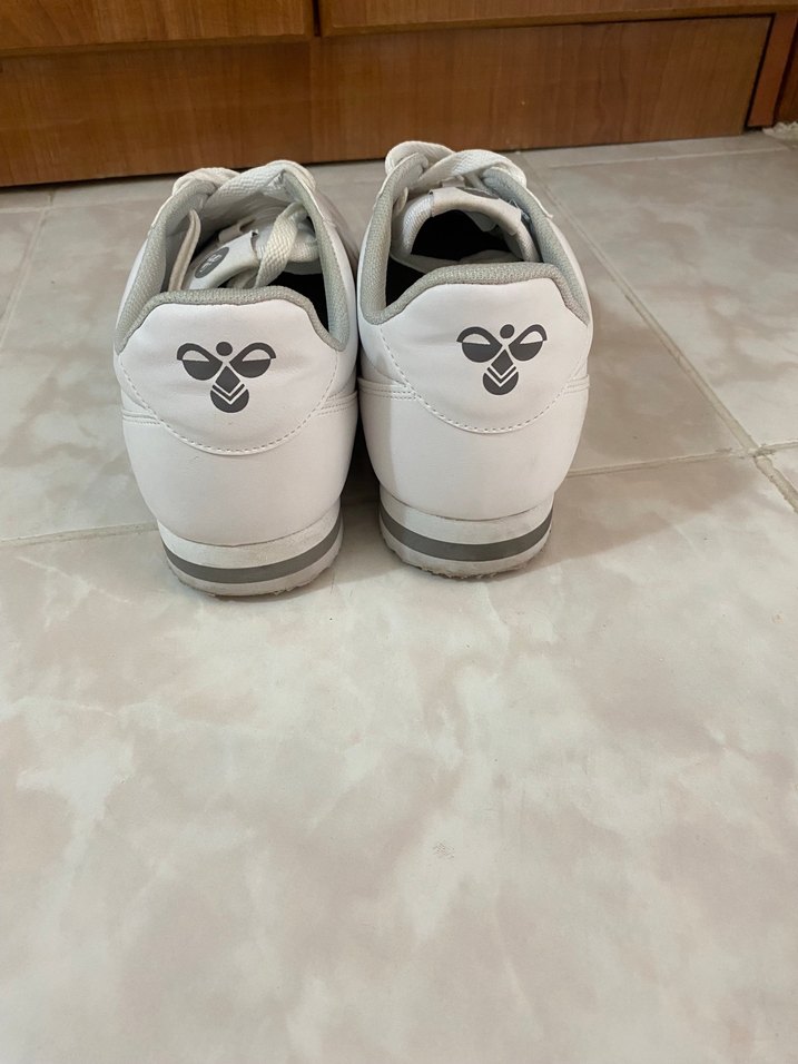 Beyaz Hummel Bağcıklı Spor Ayakkabı - Görsel 3